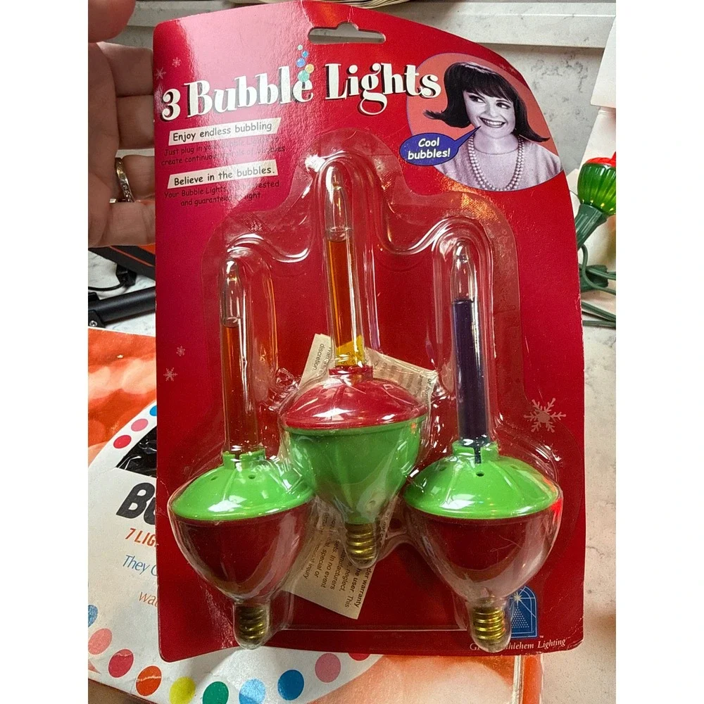 Vintage Noma Bubble Lites 7‎ Light Sets and GKI Bethlehem 3 Pack Replacement